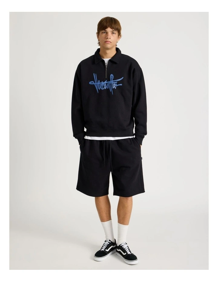 Core Logo Sweat Shorts in Black image 1