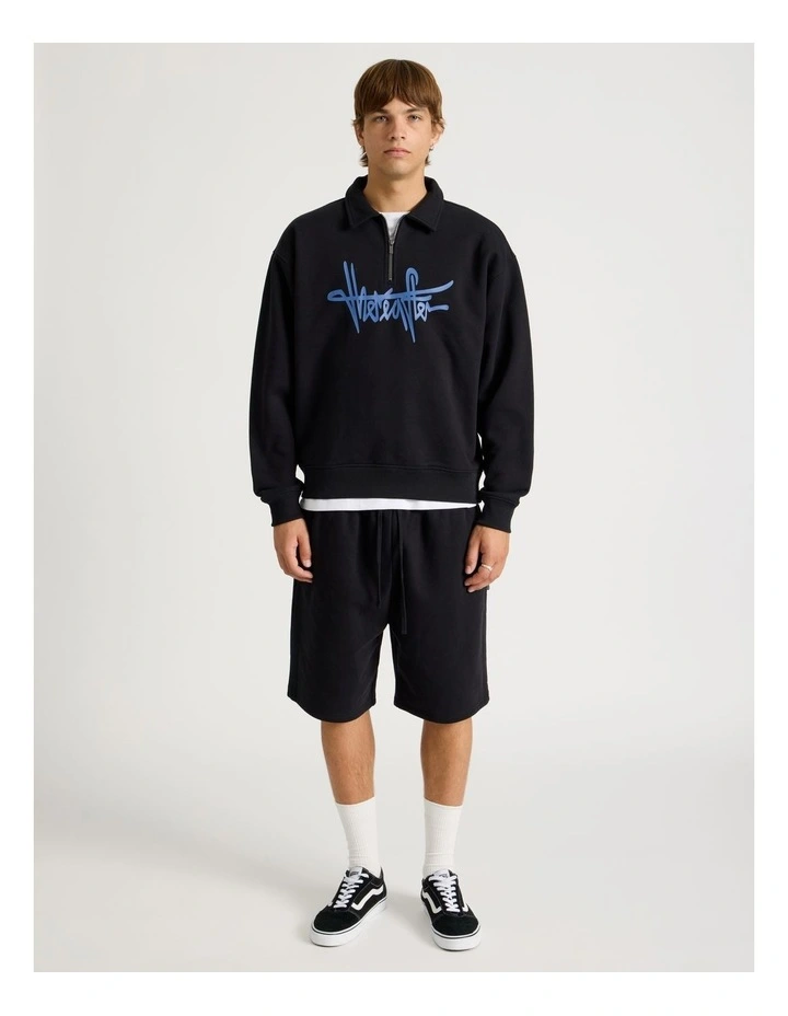 Core Logo Sweat Shorts in Black image 5