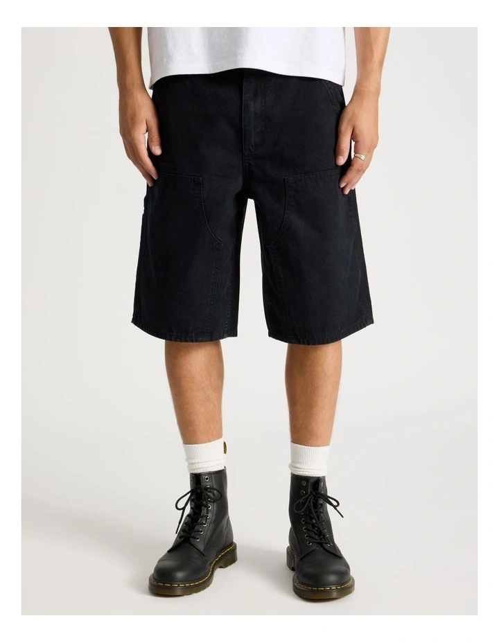 Workwear Shorts in Black image 2