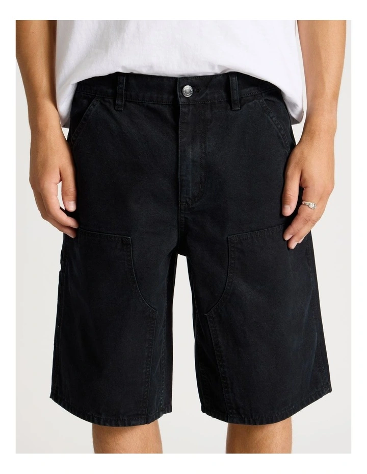 Workwear Shorts in Black image 4