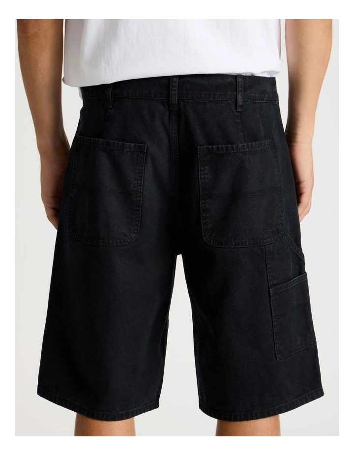 Workwear Shorts in Black image 6