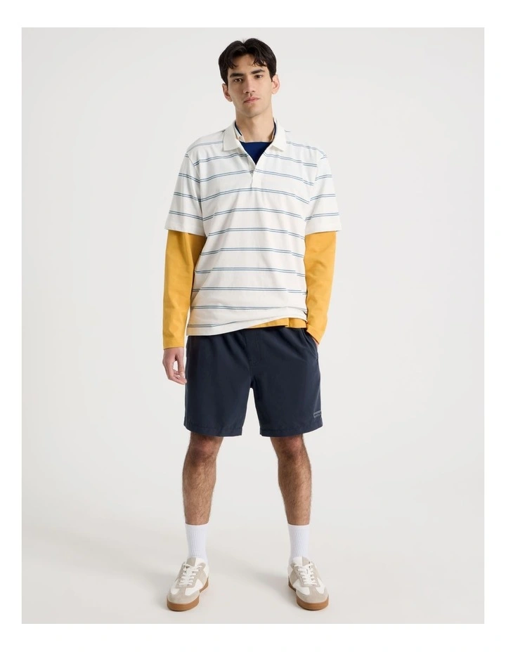 Light Weight Duo Short in Navy image 3