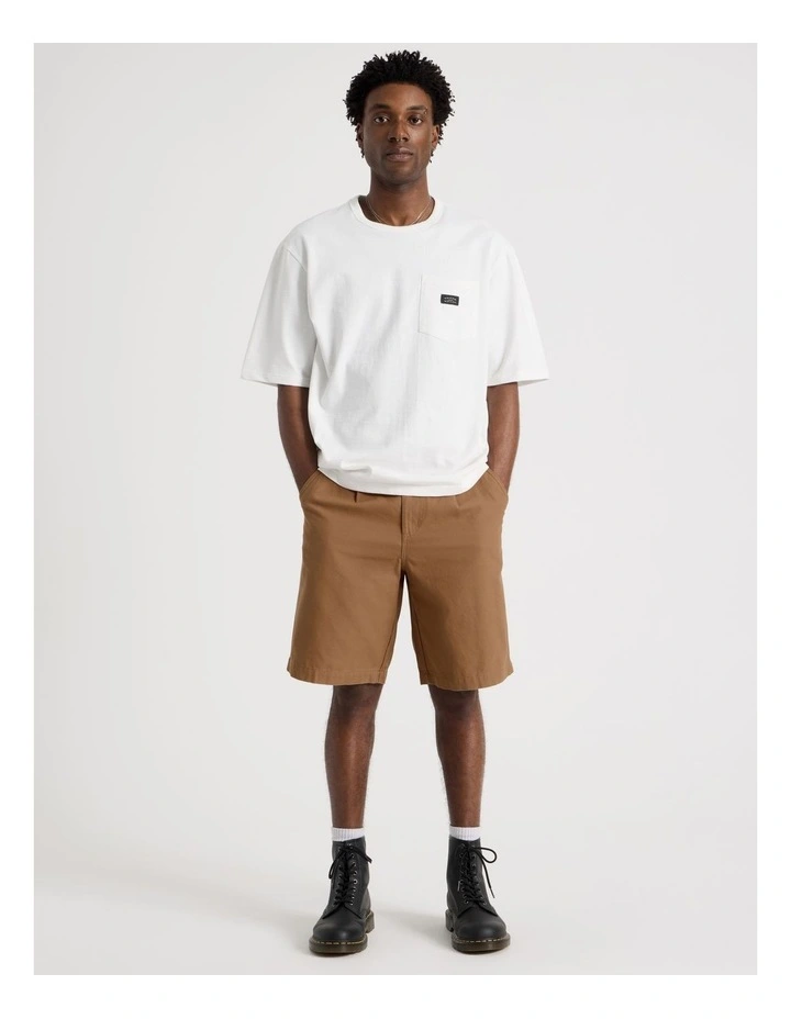 Chino Short in Brown image 3