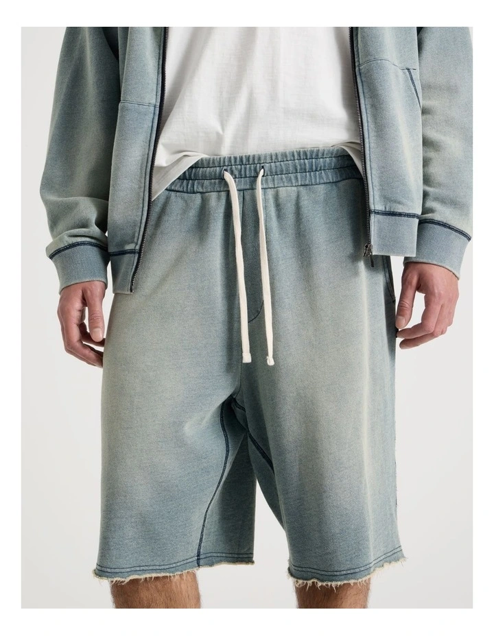 Wash Terry Short in Blue image 4