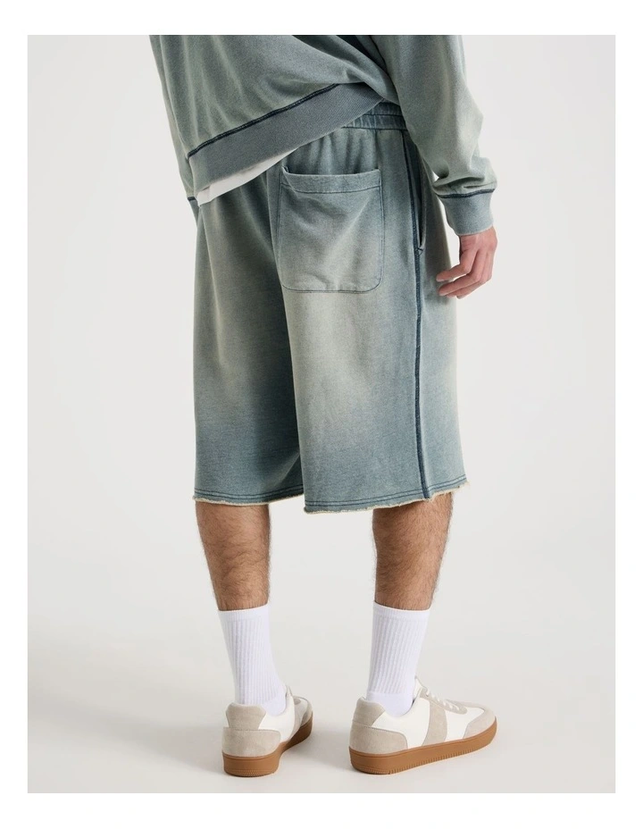 Wash Terry Short in Blue image 7