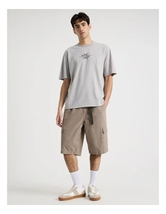Rip Stop Cargo Short in Brown