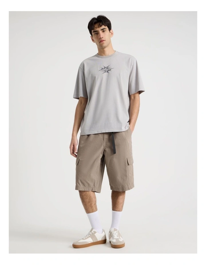 Rip Stop Cargo Short in Brown image 1