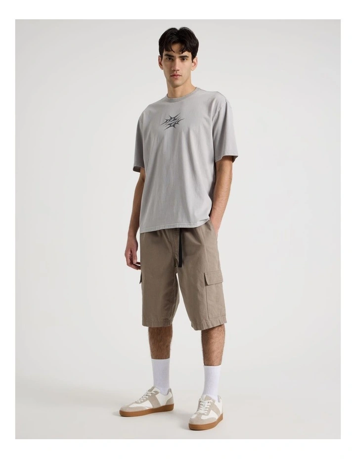 Rip Stop Cargo Short in Brown image 4