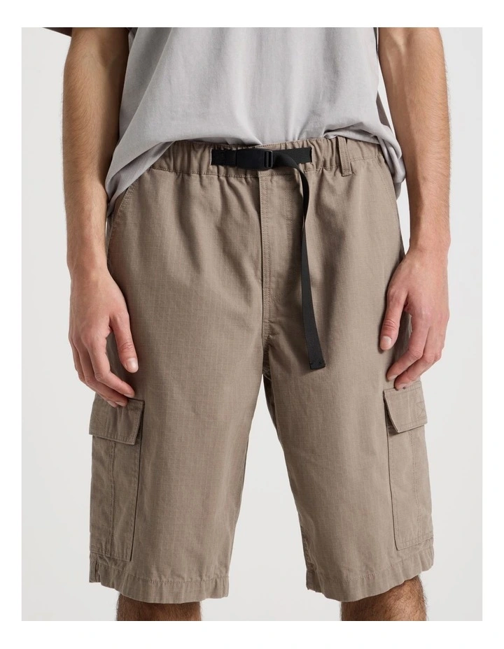 Rip Stop Cargo Short in Brown image 5