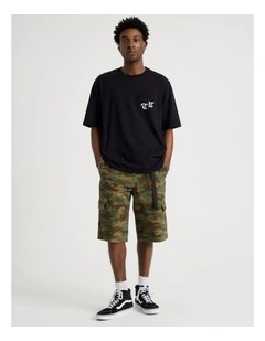 Rip Stop Cargo Short in Camo