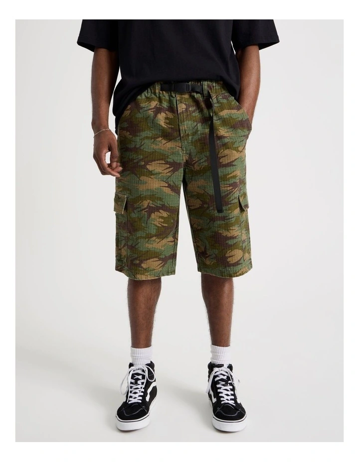 Rip Stop Cargo Short in Camo image 2