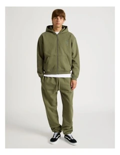 Core Elastic Cuff Track Pants in Olive