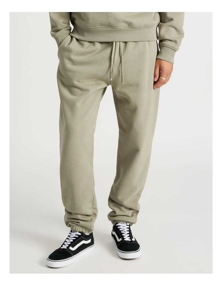 Core Elastic Cuff Track Pants in Sand image 2