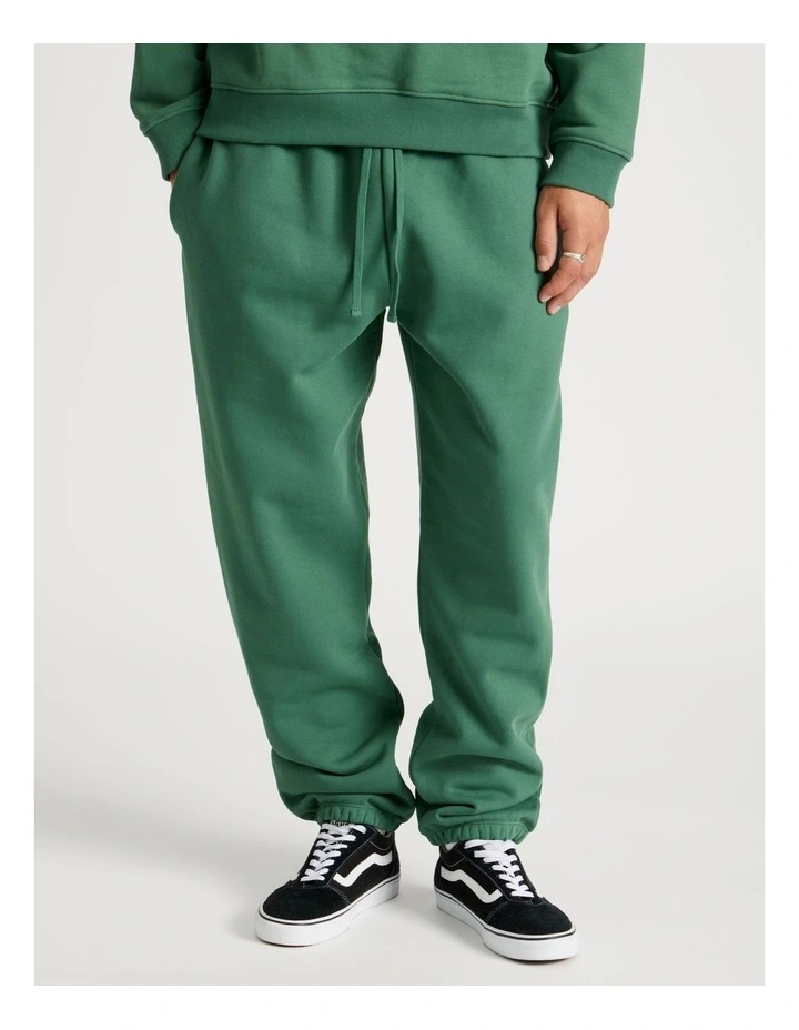 Core Elastic Cuff Track Pants in Forest image 2