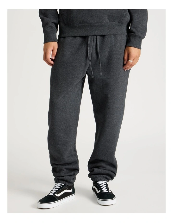 Core Elastic Cuff Track Pants in Charcoal image 2