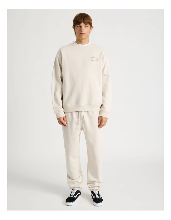 Core Elastic Cuff Track Pants in Stone image 3