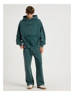 Garment Wash Trackpant in Blue