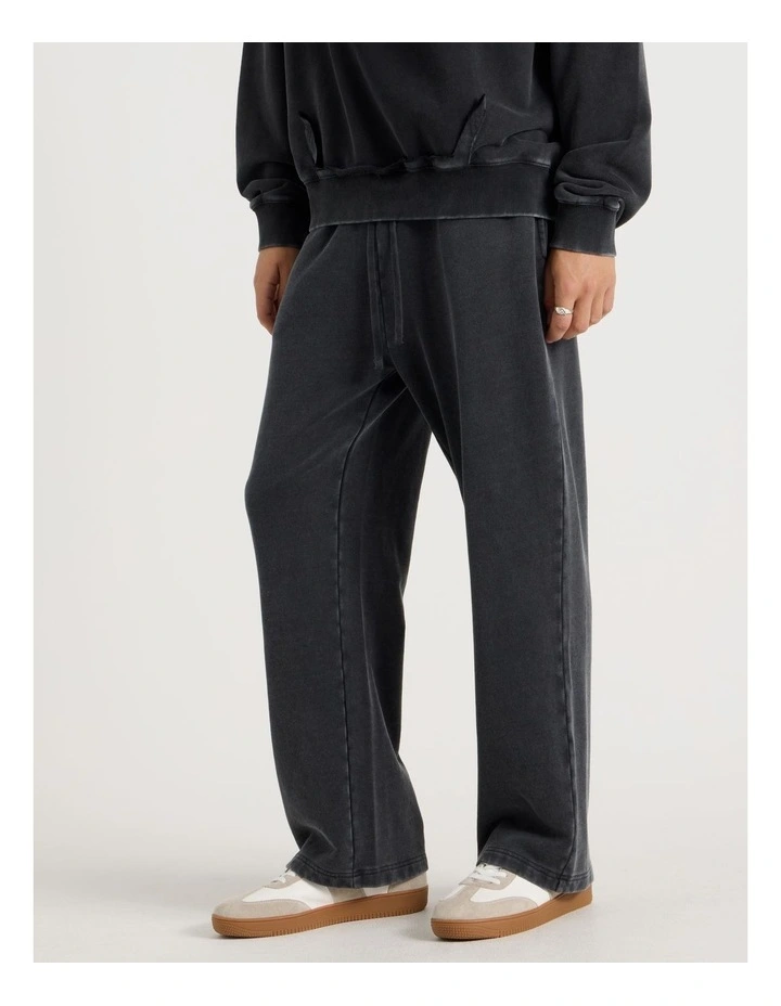 Garment Wash Trackpant in Charcoal image 2