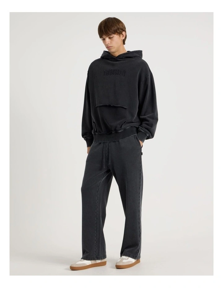 Garment Wash Trackpant in Charcoal image 4