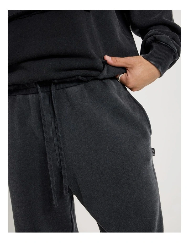 Garment Wash Trackpant in Charcoal image 5