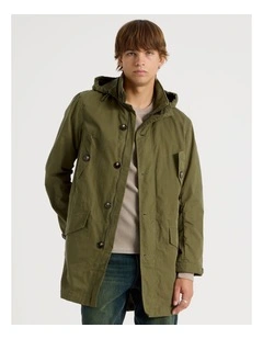 Fishtail Parka Jacket in Olive