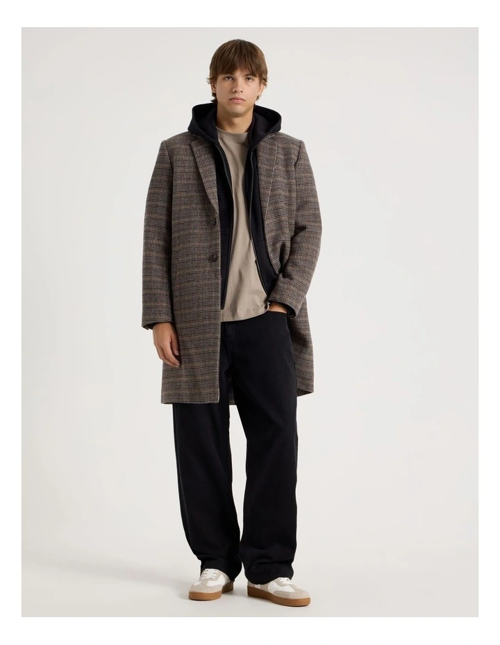 Longline Tailored Coat in Assorted image 2