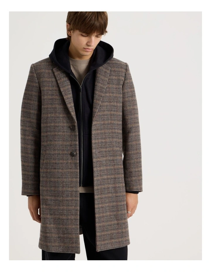 Longline Tailored Coat in Assorted image 4