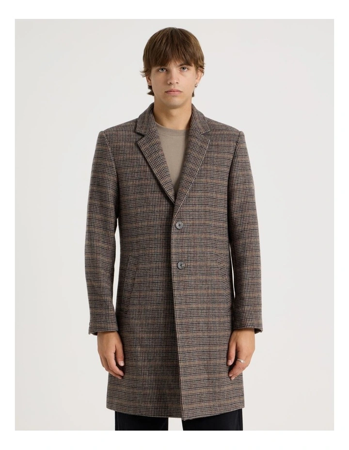 Longline Tailored Coat in Assorted image 5