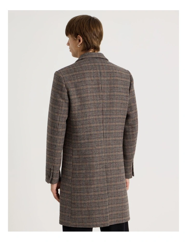 Longline Tailored Coat in Assorted image 6