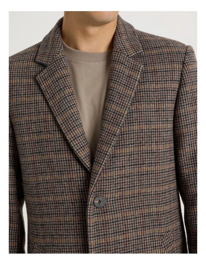 Longline Tailored Coat in Assorted image 7