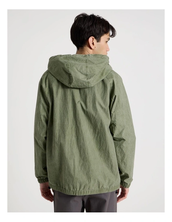Raglan Sleeve Spray Jacket in Green image 6