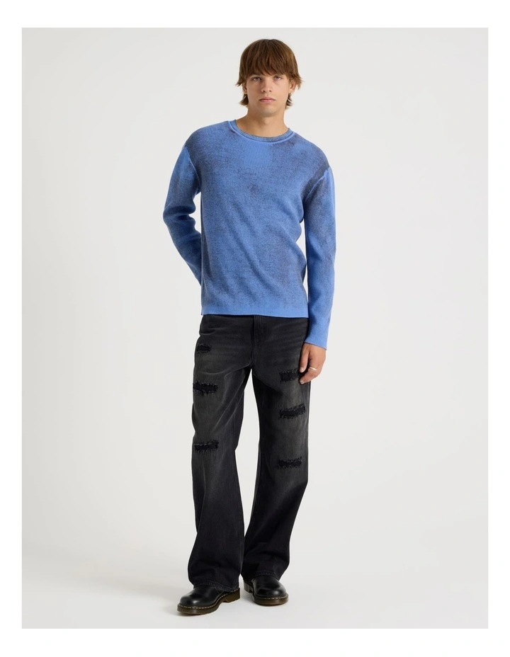 Spray Rib Knit in Blue image 2