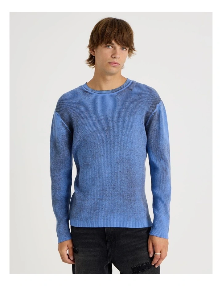 Spray Rib Knit in Blue image 5