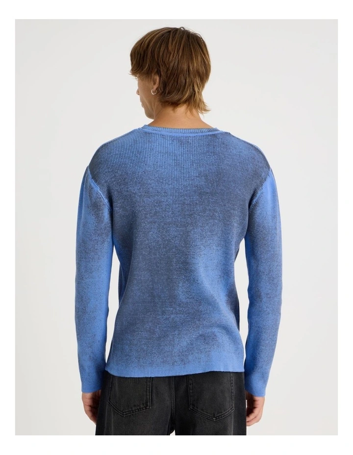 Spray Rib Knit in Blue image 6