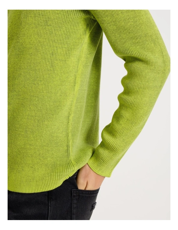 Spray Rib Knit in Lime image 5