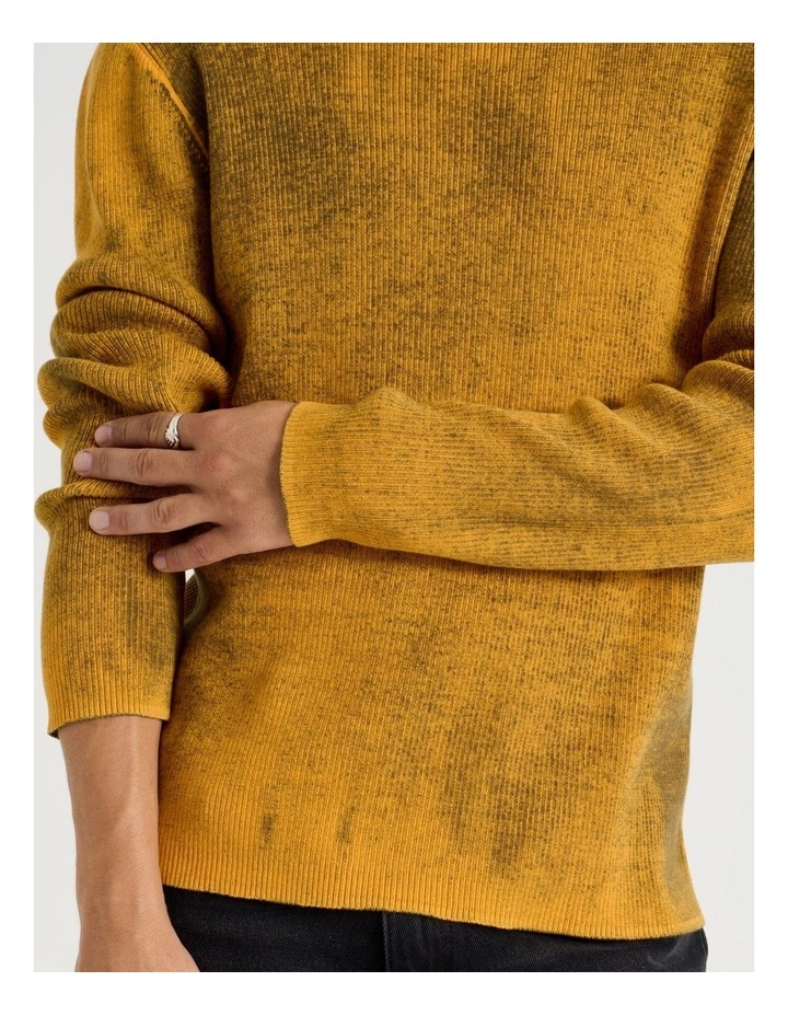 Spray Rib Knit in Orange image 6