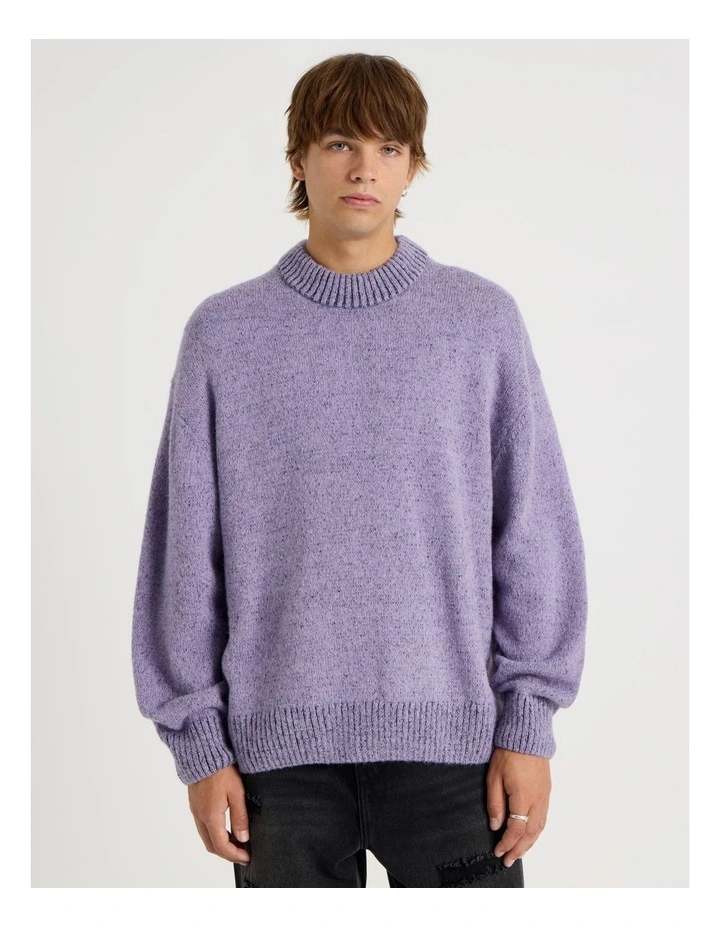 Neon Crew Knit in Lilac image 3