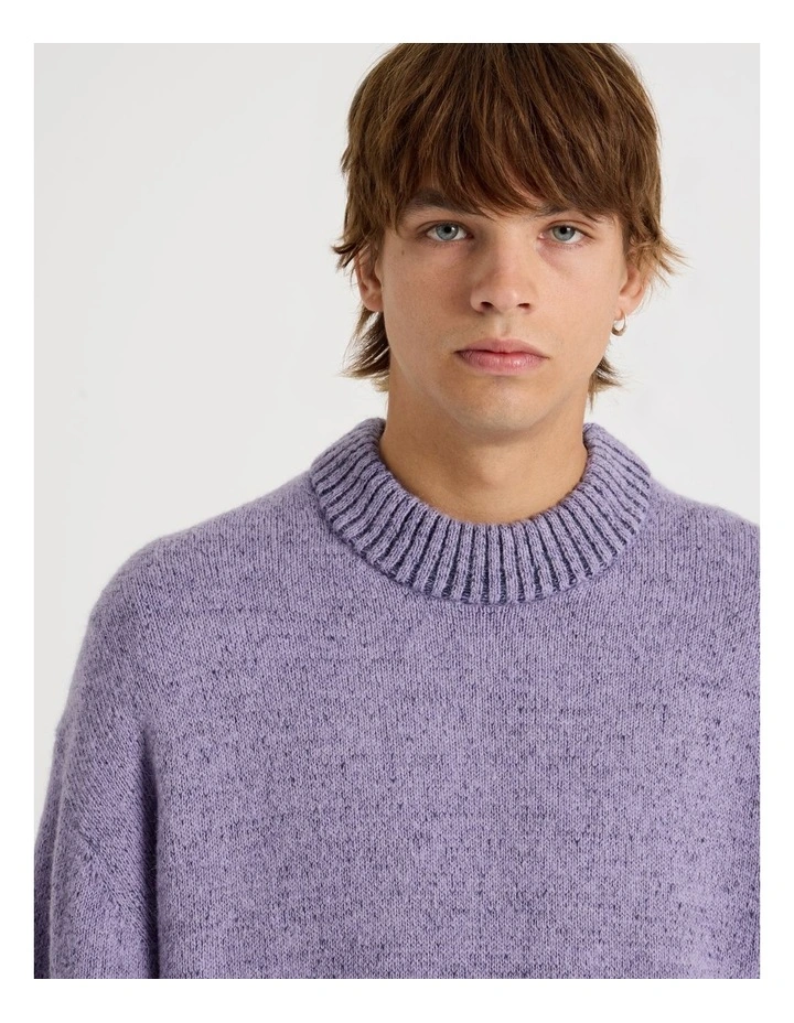 Neon Crew Knit in Lilac image 4