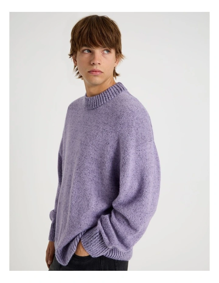 Neon Crew Knit in Lilac image 5