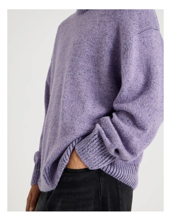 Neon Crew Knit in Lilac image 7