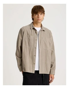 Workwear Long Sleeve Shirt in Brown