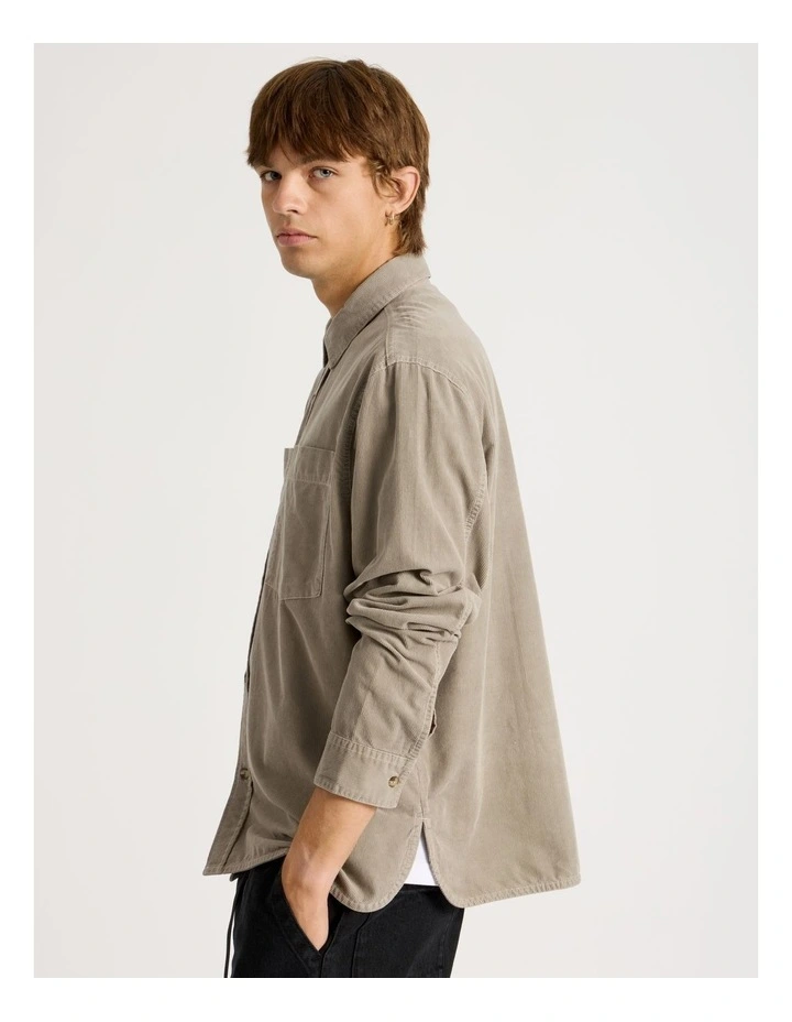 Workwear Long Sleeve Shirt in Brown image 3