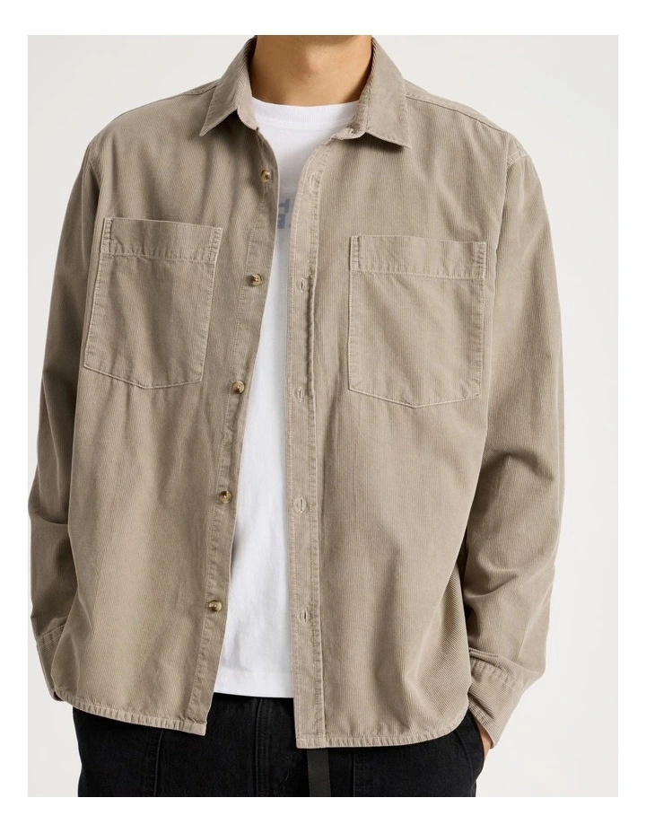 Workwear Long Sleeve Shirt in Brown image 5
