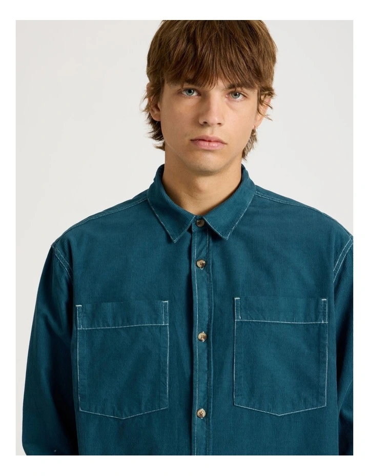 Workwear Long Sleeve Shirt in Blue image 1