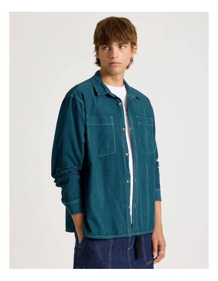 Workwear Long Sleeve Shirt in Blue image 2