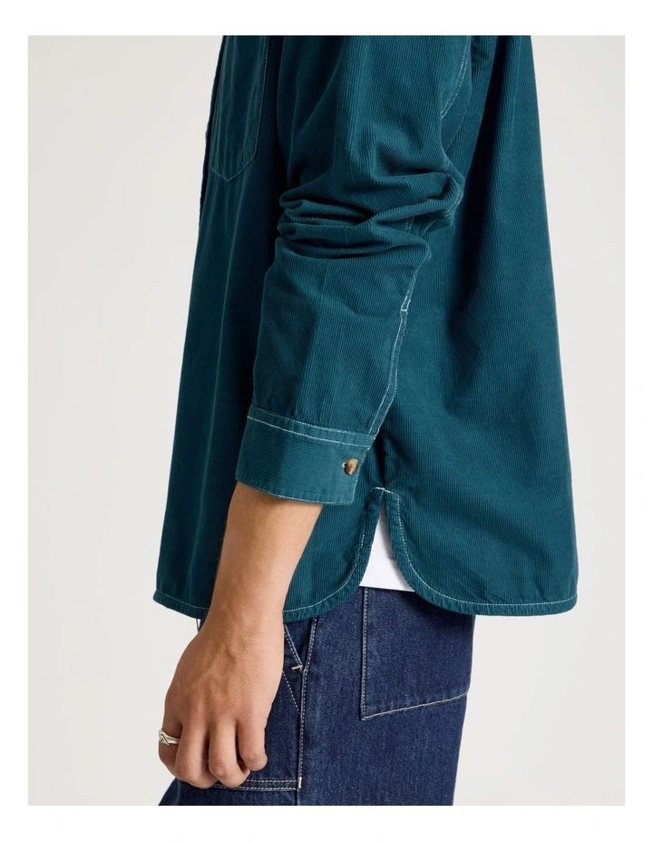 Workwear Long Sleeve Shirt in Blue image 4