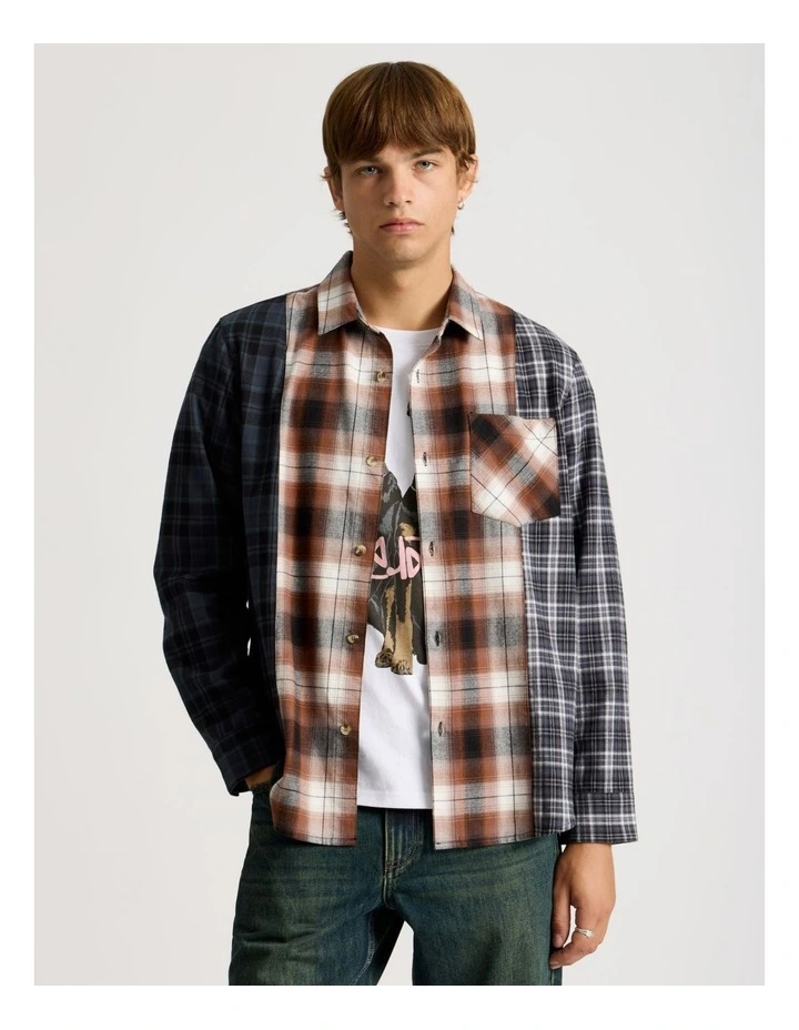 Multi Check Long Sleeve Shirt in Assorted Colours 1 image 4