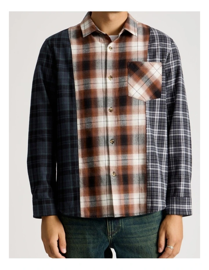 Multi Check Long Sleeve Shirt in Assorted Colours 1 image 5