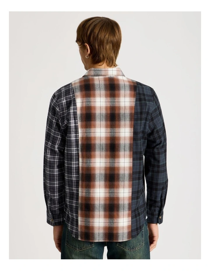 Multi Check Long Sleeve Shirt in Assorted Colours 1 image 6