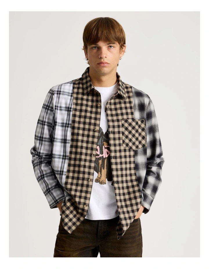 Multi Check Long Sleeve Shirt in Assorted Colours 2 image 1
